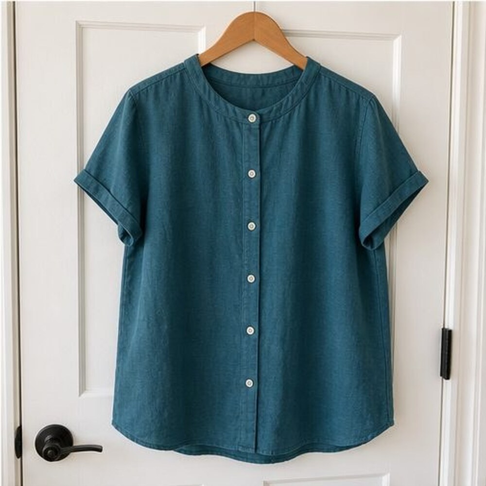 Charcoal Peplum Top